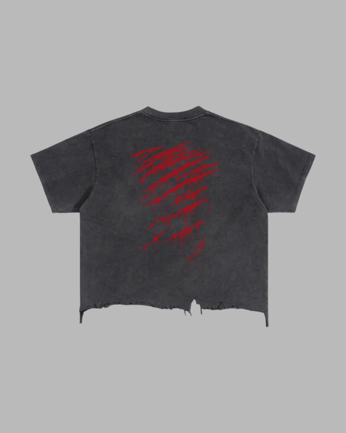 Saved Trough His Blood T-Shirt (Dark/Ripped)