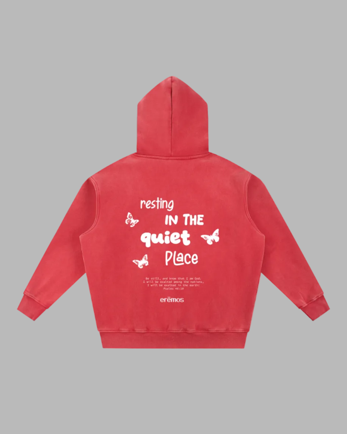 Resting in the quiet place Hoodie (dark)