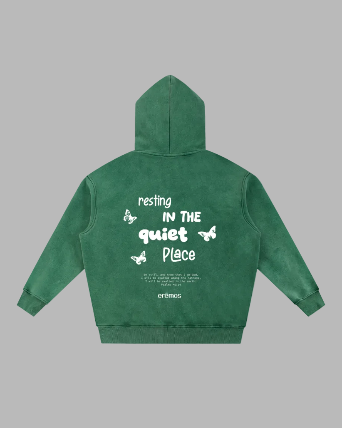 Resting in the quiet place Hoodie (dark)