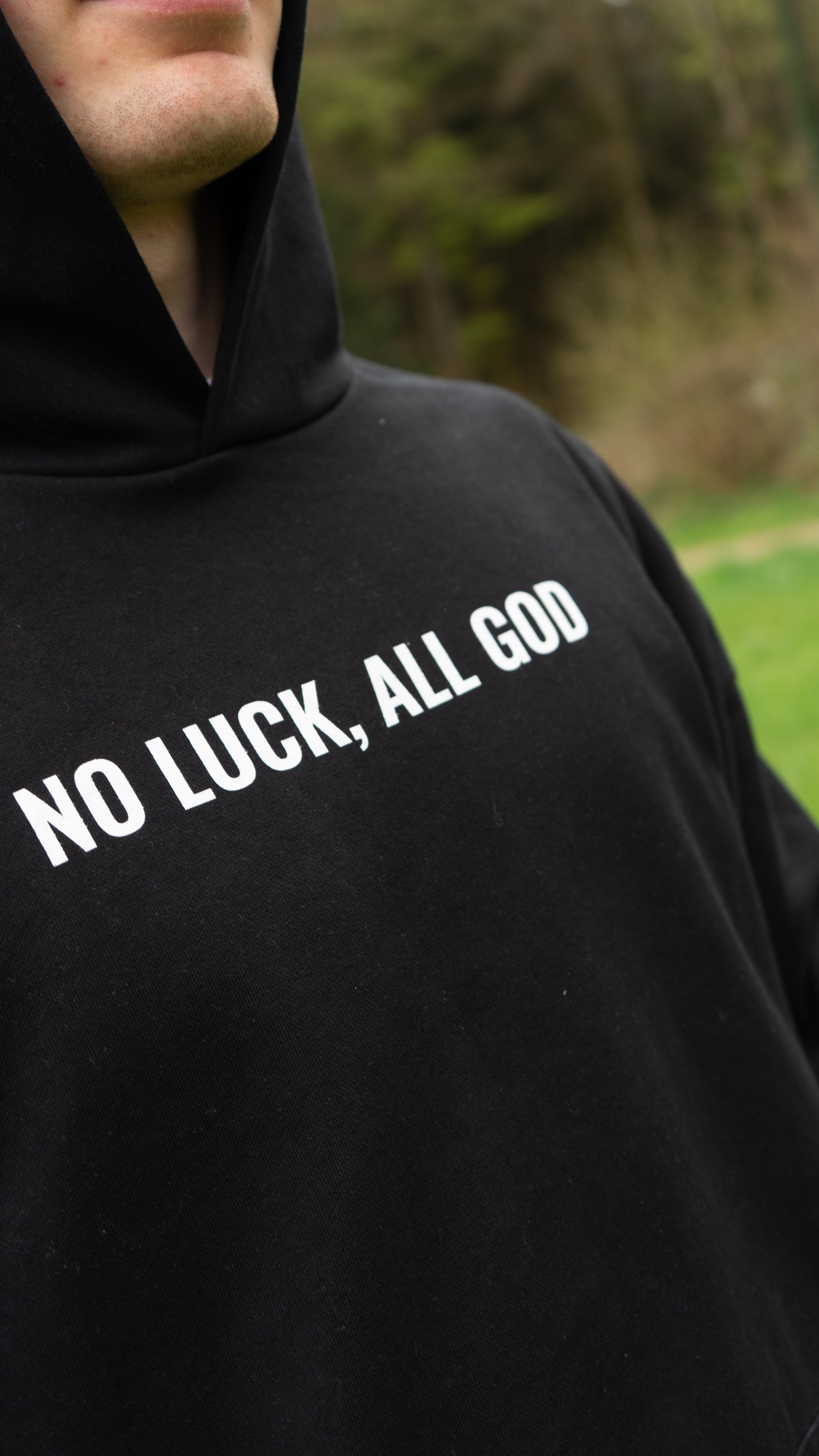 No Luck, All God Hoodie (Heavyweight)