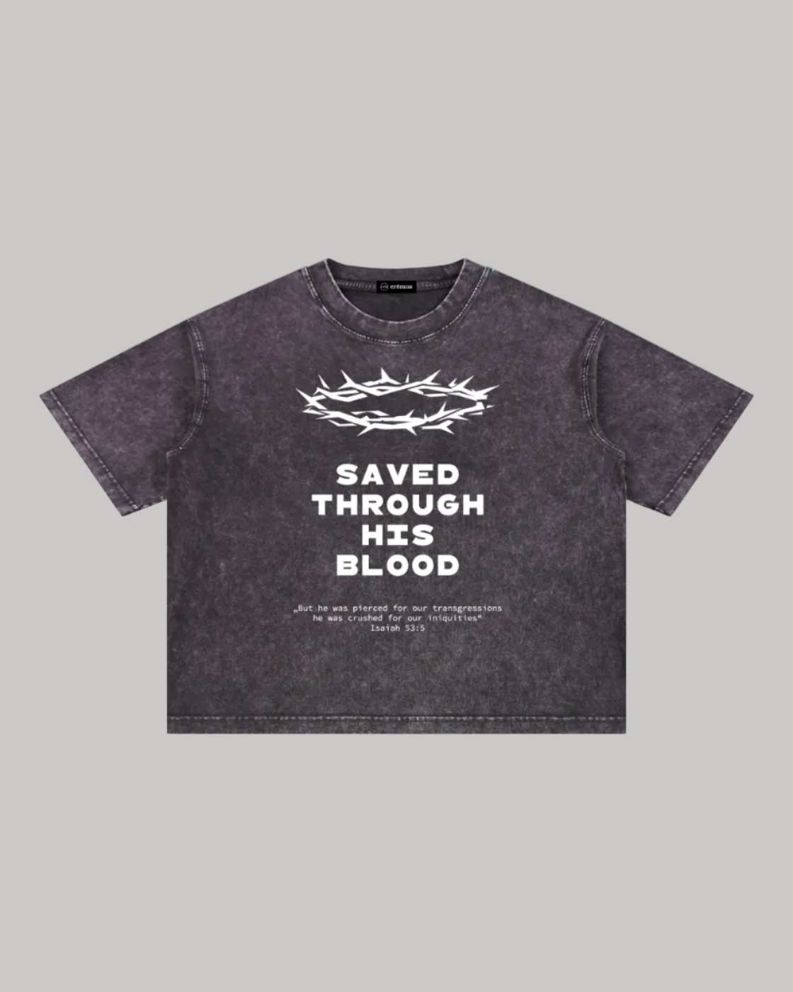 Saved Trough His Blood T-Shirt (Dark)