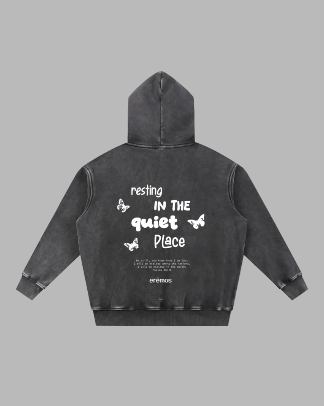 Resting in the quiet place Hoodie (dark)
